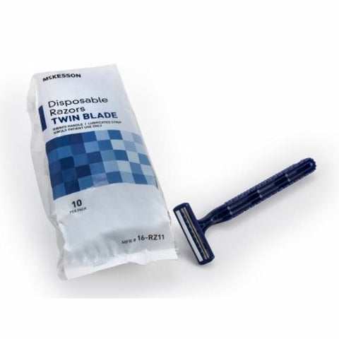 Razor McKesson Twin Blade Disposable Blue Case of 720 by McKesson