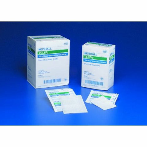 Non-Adherent Dressing TelfaOuchless Cotton 3 X 6 Inch Sterile Case of 750 by Cardinal