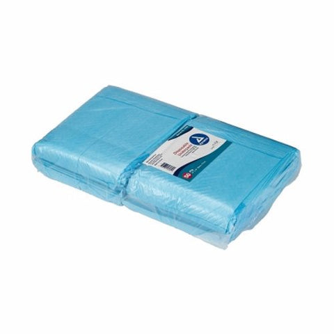 Underpad Dynarex  23 X 36 Inch Disposable Fluff Light Absorbency Blue Case of 150 by Dynarex