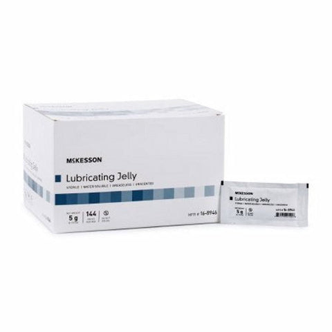 Lubricating Jelly McKesson 5 Gram Individual Packet Sterile 144 Count by McKesson