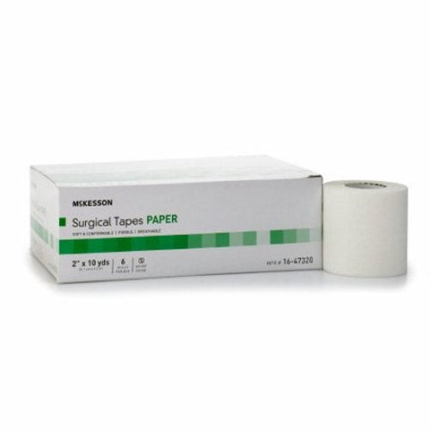 McKesson, Medical Tape White 2 Inch X 10 Yard Paper NonSterile 16-47320, Box Of 6
