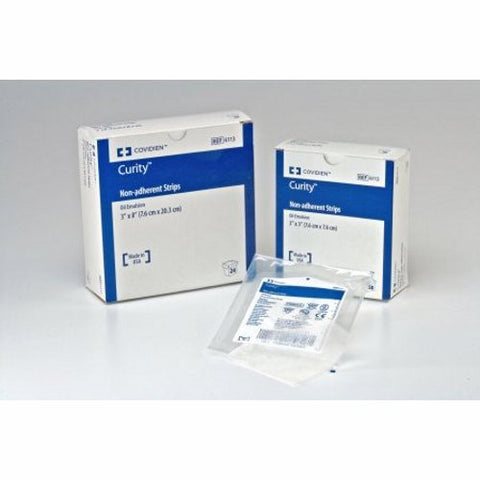 Oil Emulsion Impregnated Dressing Curity 3 X 3 Inch Mesh / Knitted Fabric Oil Emulsion Blend Sterile 50 Count by Cardinal