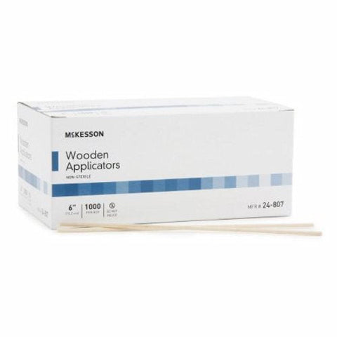 McKesson, Applicator Stick McKesson Without Tip Wood Shaft 6 Inch NonSterile 1000 per Pack, Case Of 20