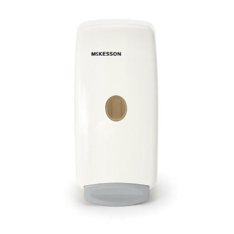 Skin Care Dispenser McKesson White Plastic Push Bar 1000 mL Wall Mount 1 Each by McKesson