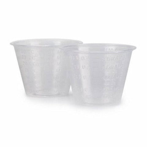 Graduated Medicine Cup McKesson 1 oz. Clear Plastic Disposable 1 Oz by McKesson