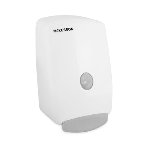 Soap Dispenser McKesson White Plastic Push Bar 2000 mL Wall Mount 1 Each by McKesson