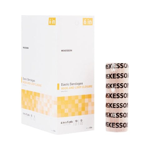 Elastic Bandage 6 Inch X 5 Yard  Case of 50 by McKesson