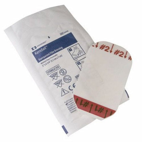 Transparent Film Dressing 4 x 4 3/4 Inch, 50 Count by Kendall