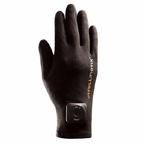 Brownmed, Vibration Therapy Glove Intellinetix  Full Finger Medium Wrist Length Hand Specific Pair Cotton, 1 Pair
