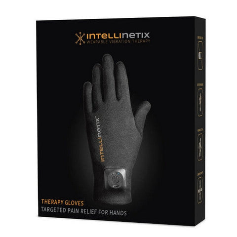 Brownmed, Vibration Therapy Glove Intellinetix  Full Finger Large Wrist Length Hand Specific Pair Cotton, 1 Pair