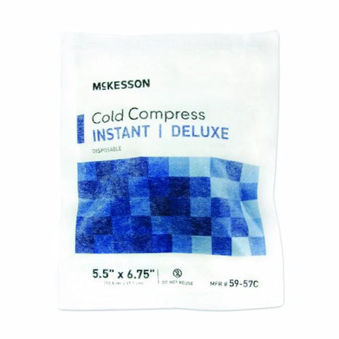 Instant Cold Pack McKesson Deluxe General Purpose Small 5-1/2 X 6-3/4 Inch Soft Cloth Disposable 1 Each by McKesson