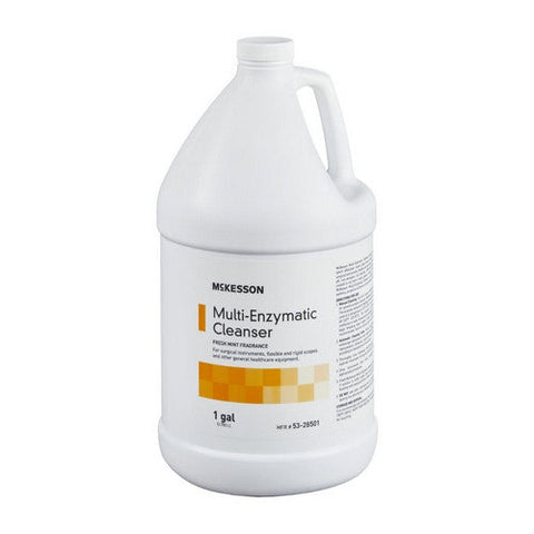 McKesson, Multi-Enzymatic Instrument Detergent McKesson Liquid 1 gal. Jug Eucalyptus Spearmint Scent, Count of 4