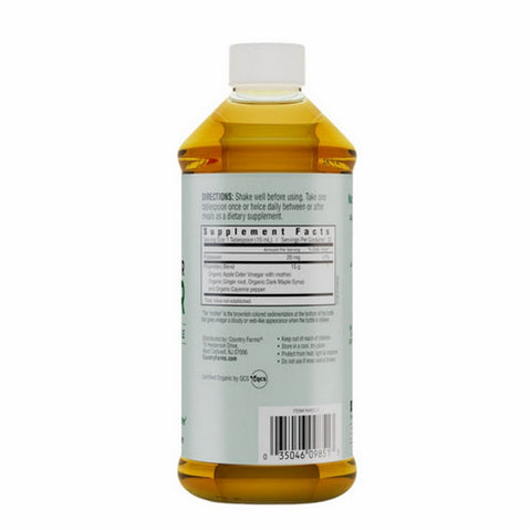 Country Farms, Apple Cider Vinegar, 16 Oz