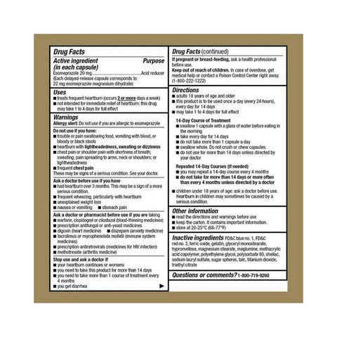 Good Sense, Esomeprazole Magnesium, 20mg, 42 Caps