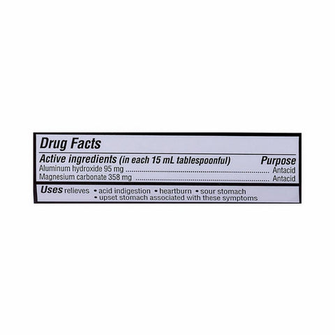 Major Pharmaceuticals, Acid Gone Antacid Liquid, 12 Oz