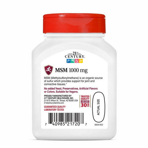 21st Century, Msm, 1000mg, 90 Tabs