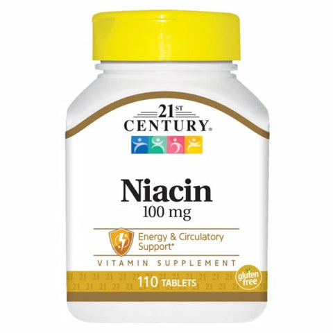 21st Century, Niacin, 100mg, 110 Tabs