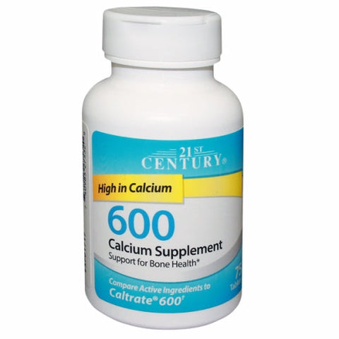 21st Century, Calcium Supplement, 600 mg, 75 Tabs