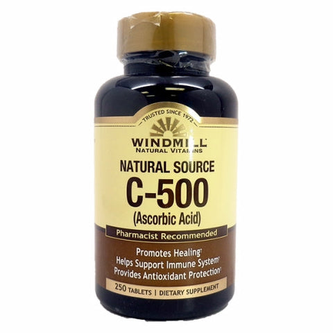 Windmill Health, Vitamin C, 500mg, 250 Tabs