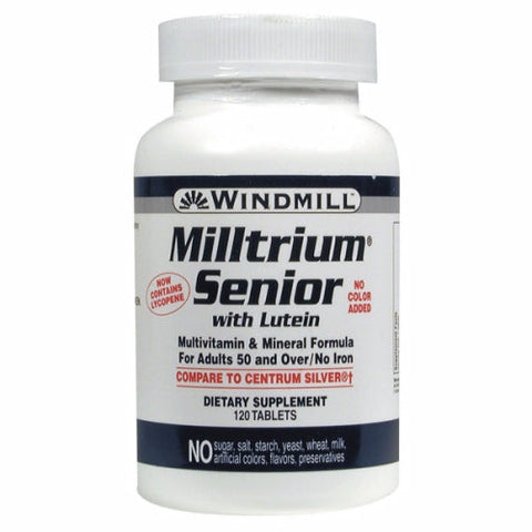 Windmill Health, Milltrium Senior with Lutein, 120 Tabs