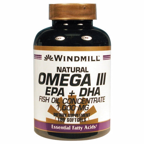 Windmill Health, Omega 3 Epa & Dha, 1000mg, 180 Softgels