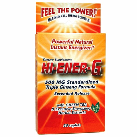 Windmill Health, Hi-Ener-G, 500 mg, 20 Caplets