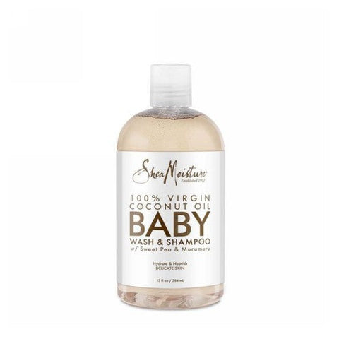 100%Virgin Coconut Oil Baby Wash & Shampoo 13 Oz by Shea Moisture