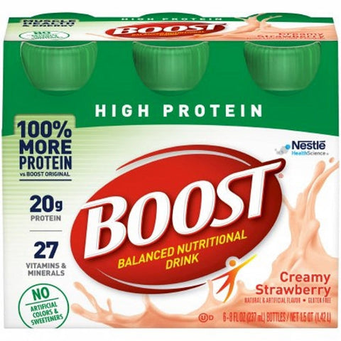 Nestle Healthcare Nutrition, High Protein Drink Creamy Strawberry, 8 Oz