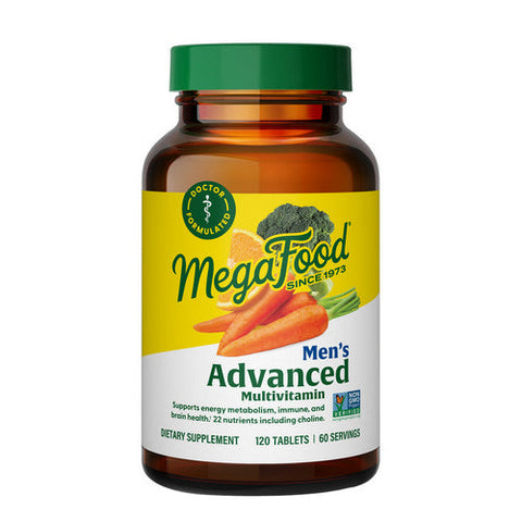 MegaFood, Men's Advanced Multivitamin, 120 Tabs