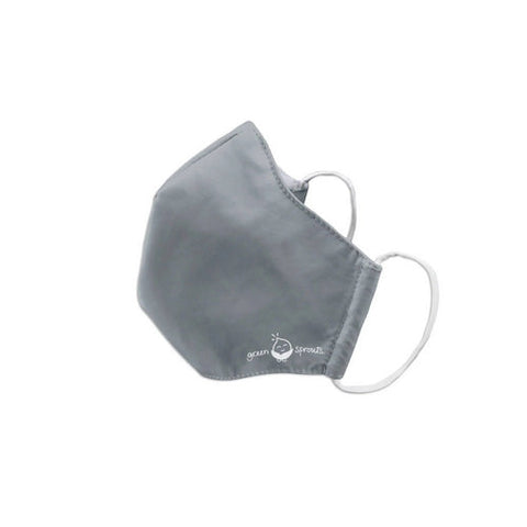 Reusable Adult Face Mask Large, Gray 1 Count by Green Sprouts