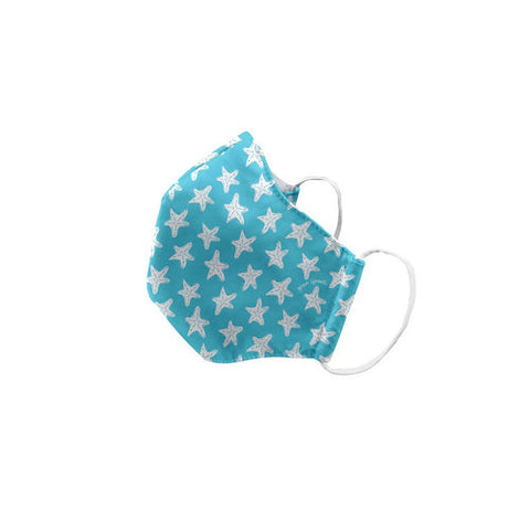 Reusable Children Face Mask Aqua Starfish 1 Count by Green Sprouts