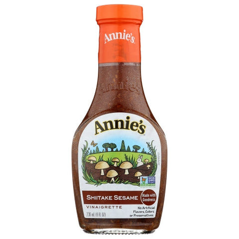 Annie's Homegrown, Shiitake Sesame Vinaigrette Dressing, 8 Oz(Case Of 6)
