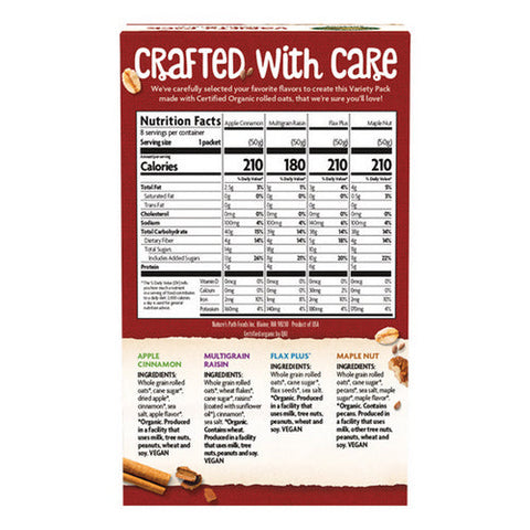 Natures Path, Organic Instant Oatmeal Variety Pack, 14 Oz