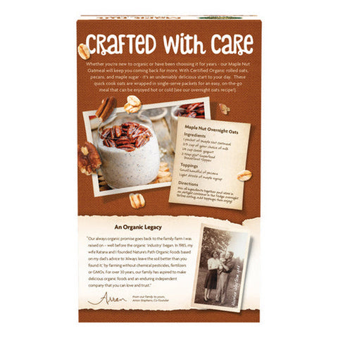 Natures Path, Organic Maple Nut Instant Oatmeal, 14 Oz(Case Of 6)