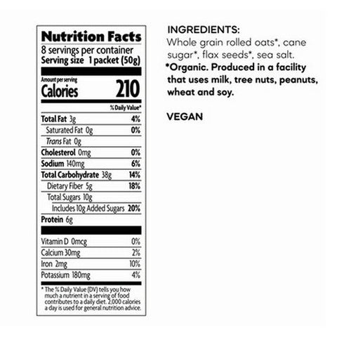 Natures Path, Organic Flax Plus Instant Oatmeal, 14 Oz