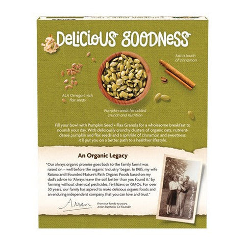 Natures Path, Organic Pumpkin Seed + Flax Granola, 11.5 Oz(Case Of 12)