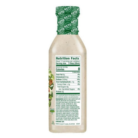 Walden Farms, Bacon Ranch Dressing, 12 Oz(Case Of 6)