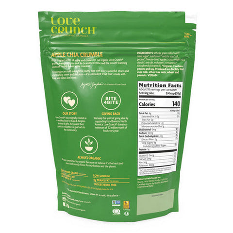 Natures Path, Organic Love Crunch Granola Apple Crumble, 11.5 Oz(Case Of 6)