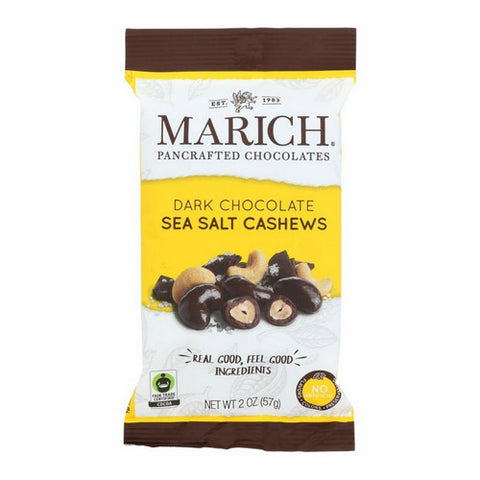 Marich, Choc Drk Sea Slt Cashews, 2 Oz(Case Of 12)