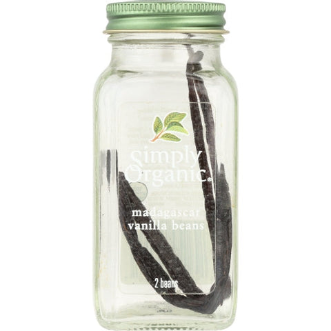 Simply Organic, Vanilla Bean Whl Madagasc, 2 Count(Case Of 6)