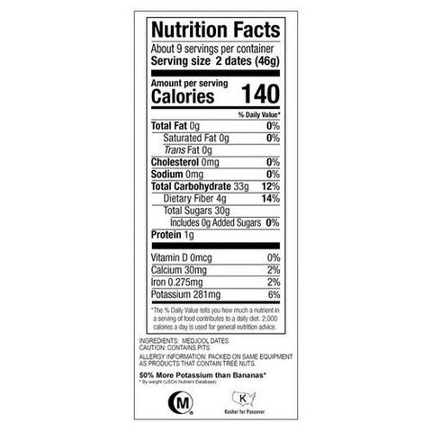 Bard Valley, Dates Medjool Whole, 12 Oz(Case Of 12)