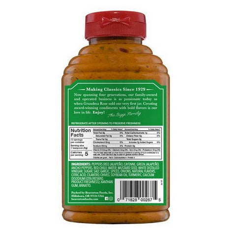 Beaver, Jalapeno Mustard Extra Hot, 13 Oz(Case Of 6)