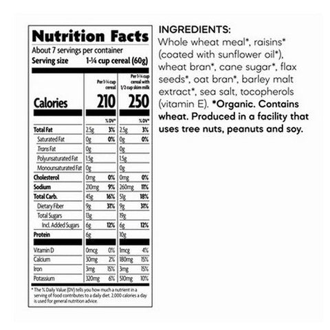 Natures Path, Organic Flax Plus Raisin Bran, 14 Oz