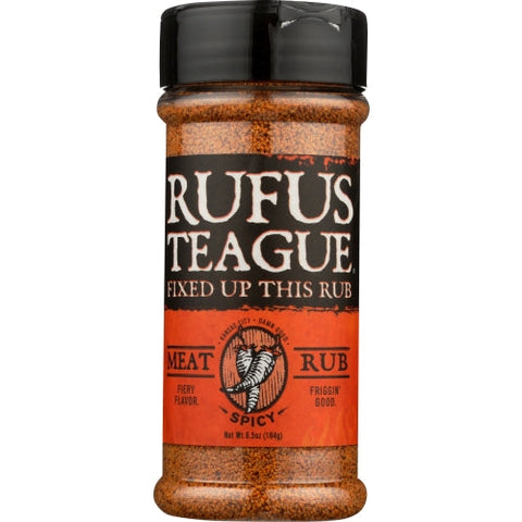 Rufus Teague, Rub Spicy Meat, 6.5 Oz(Case Of 6)