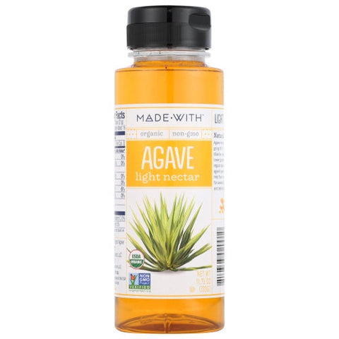 Made With, Agave Nectar Light Org, Case of 6 X 11.75 Oz