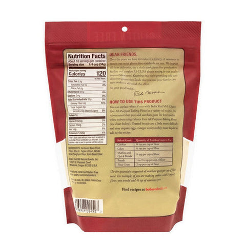 Bobs Red Mill, All Purpose Baking Flour Gluten Free, 22 Oz(Case Of 4)