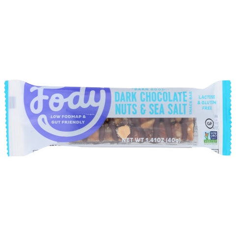 Fody Food Co, Bar Drk Choc Ssalt, Case of 12 X 1.41 Oz