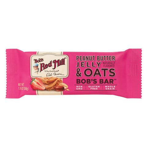 Bobs Red Mill, Peanut Butter Jelly & Oats Bob's Bar, 1.76 Oz(Case Of 12)