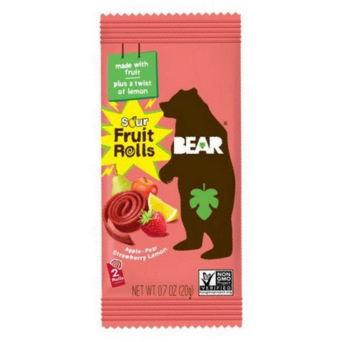 Bear Yoyo, Real Fruit Yo Yos Straw Apple, 3.5 Oz(Case Of 6)