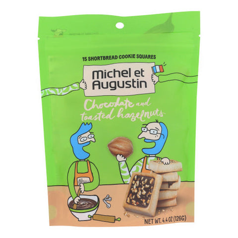 Cookies Chocolate Hazelnut Case of 6 X 4.4 Oz by Michel Et Augustin